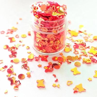 Mezclas multifuncionales Sequins Rosa Mariposa Puntos Brillante Corazón Abierto Estrellas Abiertas Luna Diamante para versátil y creativo