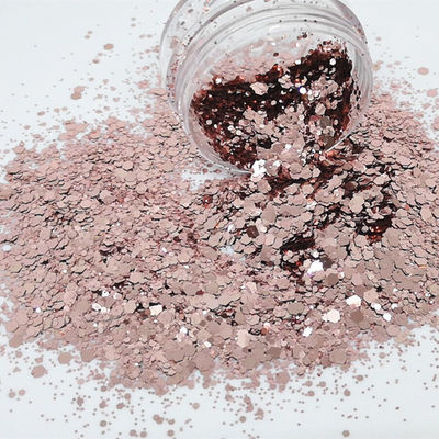 Glitter estilo rosa oro cuerpo grueso cosmético brillo para la decoración del hogar en el hotel restaurante banquete