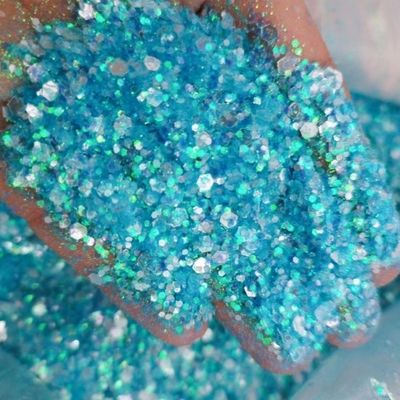 Funky Glitter Iriscence arco iris Brillo para las uñas Art Decoraciones de fiesta de interior Decoraciones de Navidad de tamaño mixto