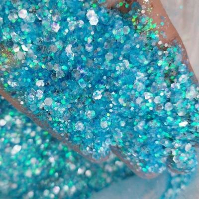 Funky Glitter Iriscence arco iris Brillo para las uñas Art Decoraciones de fiesta de interior Decoraciones de Navidad de tamaño mixto