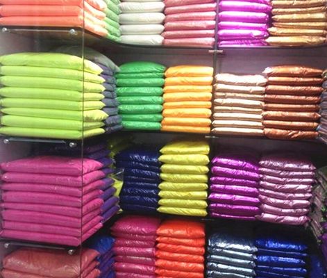 Polvo de brillo fluorescente perfecto para la ocasión de Navidad y el material de poliéster