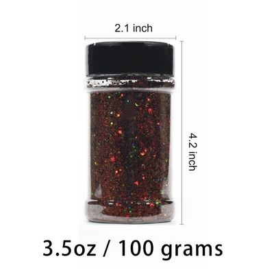 1 color Holográfico Chunky Glitter 2 oz 3 oz Botella de embalaje Tumbler Glitter mezclar Chunky Glitter para el corte a presión Impresión
