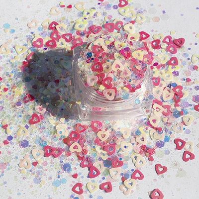Gel UV Nail Art Glitter mezcla de forma Valentines Nail Glitter Paillettes para otros suministros navideños y tatuaje