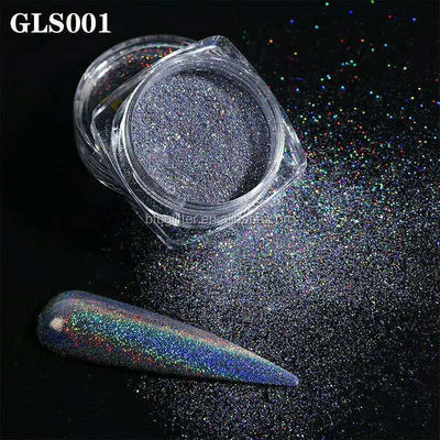 Holográfico resistente a los disolventes finas uñas Art Brillo en polvo 1/128 1/170 1/256 1/360 1/500 1/700 Brillo en polvo fino