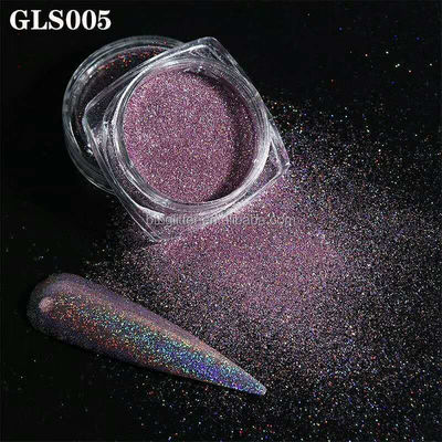 Holográfico resistente a los disolventes finas uñas Art Brillo en polvo 1/128 1/170 1/256 1/360 1/500 1/700 Brillo en polvo fino