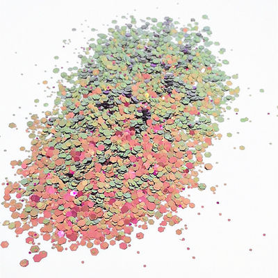 Polvo de brillo de camaleón artificial para maquillaje artesanal y poliéster reciente