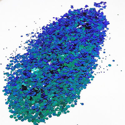 Polvo de brillo de camaleón artificial para maquillaje artesanal y poliéster reciente