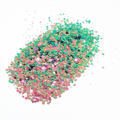 Polvo de brillo de camaleón artificial para maquillaje artesanal y poliéster reciente