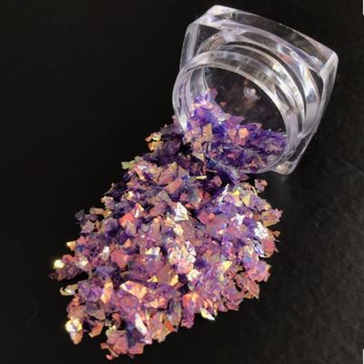 Impresión de corte a presión Tipo de artículo navideño Decoración de interiores Fragmentos irregulares Cristales de brillo Polvo para artesanías y uñas
