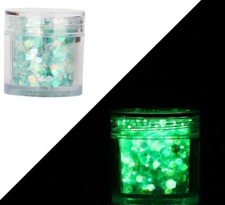 BILING BILING Poliéster unicornio forma de brillo de caballo Ecológico Brillo Noctilucencia Brillo definitivo en la oscuridad Brillo