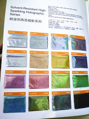 Glitter resistente a solventes de poliéster para otros suministros navideños en una variedad de colores