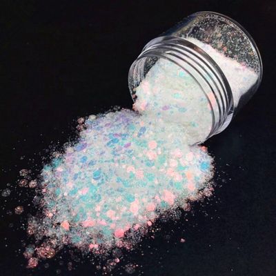 Polvo de brillo metálico brillante excelente efecto de arte de uñas con brillo arco iris mezclado 24 colores brillo arco iris mezclado