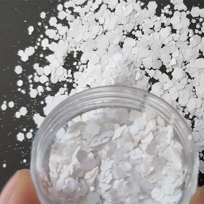 Glitter blanco en polvo para uñas de 1 kg en bolsa de paquete mezcla de color blanco para uñas de colores