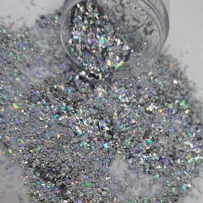 Poliéster Resistente a los disolventes Bulk Irregular Brillo Fragmento Brillo Cortado Flocos de Nail Art Suministros para el Día de la Madre Ramadan
