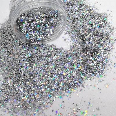 Poliéster Resistente a los disolventes Bulk Irregular Brillo Fragmento Brillo Cortado Flocos de Nail Art Suministros para el Día de la Madre Ramadan