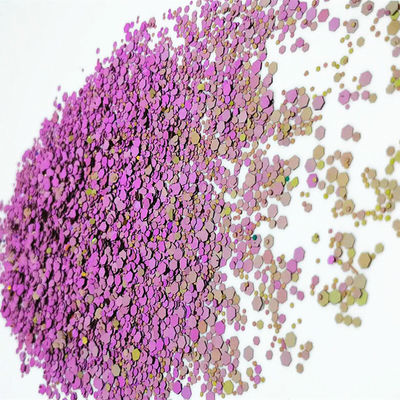 Camaleón color cambiante Brillo para los ojos Cara artesanía Uñas Mezcla de Chunky color cambiante Brillo