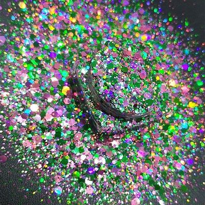 1 kilogramo / bolsas mezclas de Chunky Glitters Polyester mezclado de brillo para la ocasión de Navidad Custom Chunky Glitter DIY