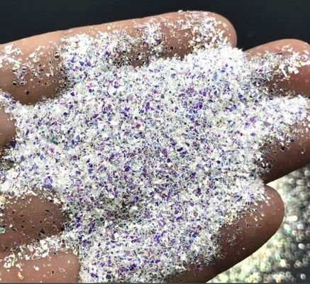 Día del tonto de abril Arte artesanal de uñas Iridescentes Cristales de milar Brillantes Fragmento en 365 colores Confeti Forma irregular
