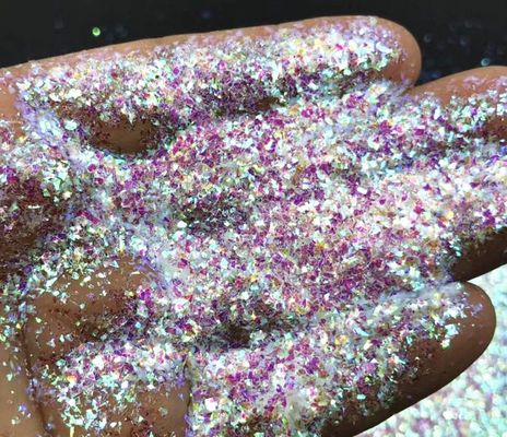 Día del tonto de abril Arte artesanal de uñas Iridescentes Cristales de milar Brillantes Fragmento en 365 colores Confeti Forma irregular