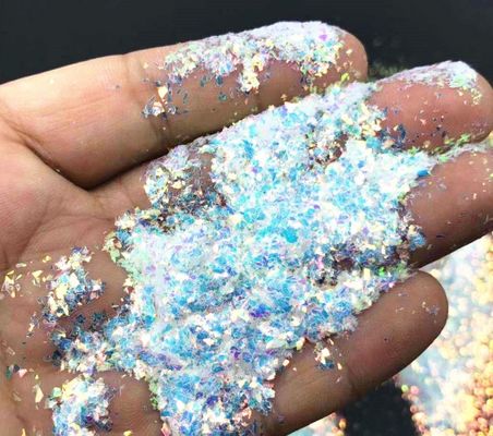 Día del tonto de abril Arte artesanal de uñas Iridescentes Cristales de milar Brillantes Fragmento en 365 colores Confeti Forma irregular