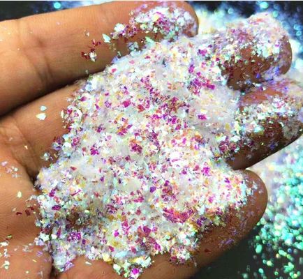 Día del tonto de abril Arte artesanal de uñas Iridescentes Cristales de milar Brillantes Fragmento en 365 colores Confeti Forma irregular