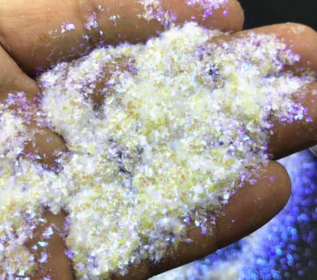 Día del tonto de abril Arte artesanal de uñas Iridescentes Cristales de milar Brillantes Fragmento en 365 colores Confeti Forma irregular