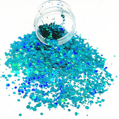 RAMADAN Ventaja de ocasión a granel Holográfico ecológico Chunky Glitter mixto para artesanía Polvo de brillo de poliéster
