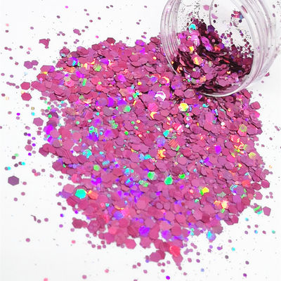 RAMADAN Ventaja de ocasión a granel Holográfico ecológico Chunky Glitter mixto para artesanía Polvo de brillo de poliéster