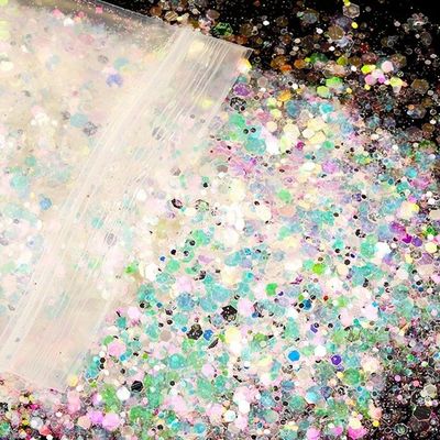 Glitter de plástico resistente a los disolventes Chunky Spring Glitter para Resina Art Uñas Cuerpo Cara Maquillaje de ojos Hecho en Europa