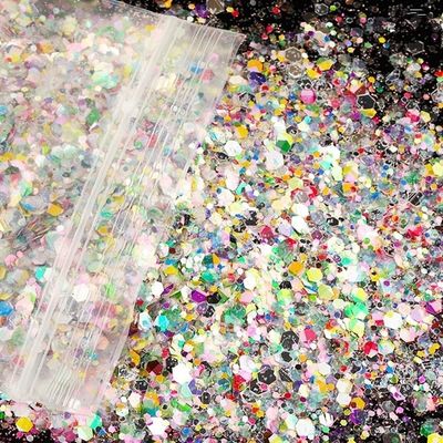 Glitter de plástico resistente a los disolventes Chunky Spring Glitter para Resina Art Uñas Cuerpo Cara Maquillaje de ojos Hecho en Europa