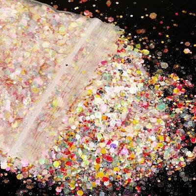 Glitter de plástico resistente a los disolventes Chunky Spring Glitter para Resina Art Uñas Cuerpo Cara Maquillaje de ojos Hecho en Europa