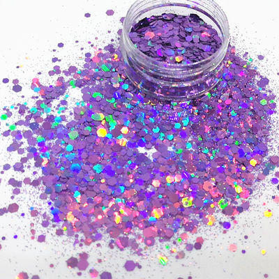 Mezcla y combina para crear un excelente efecto de arte de uñas Polvo de brillo con brillo grueso para tumbler de resina