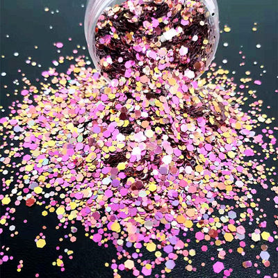 Impresión de corte a presión Cambio de color Brillo grueso para maquillaje Cuero corporal Art Nail Art Artesanía Resina a granel Cambio de color personalizado