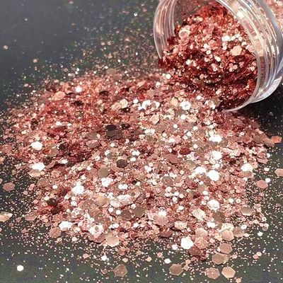 Otros suministros navideños Bling Metal Chunky Glitter Maquillaje Cosmético Glitter Flakes Glitter corporal para sombras de ojos Arte de uñas plástico