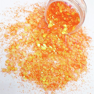 Otro brillo naranja certificado para uñas y excelente efecto de arte de uñas. Papel de pared de sombra de ojos.