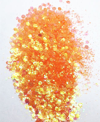 Otro brillo naranja certificado para uñas y excelente efecto de arte de uñas. Papel de pared de sombra de ojos.