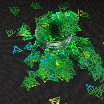 Triángulos de Harry y Potter con círculo de forma Gitter Mortal Hallow Brillo El último accesorio de decoración