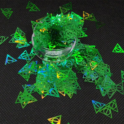 Triángulos de Harry y Potter con círculo de forma Gitter Mortal Hallow Brillo El último accesorio de decoración