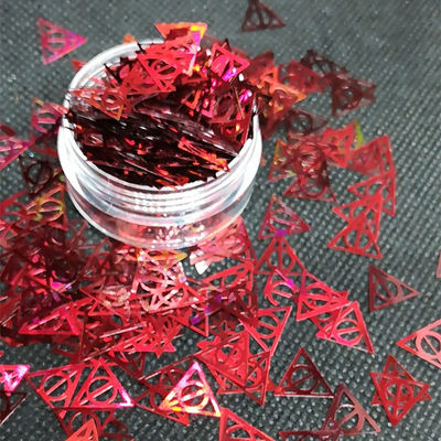 Triángulos de Harry y Potter con círculo de forma Gitter Mortal Hallow Brillo El último accesorio de decoración