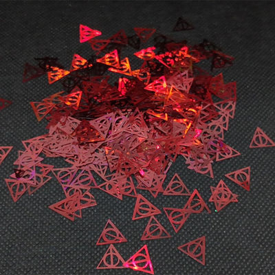 Triángulos de Harry y Potter con círculo de forma Gitter Mortal Hallow Brillo El último accesorio de decoración
