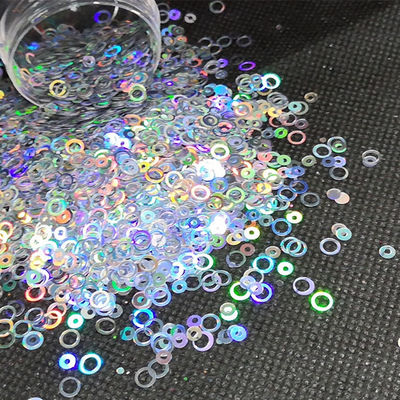Polyester Open Circle Holo Glitter La mejor opción para las necesidades OEM
