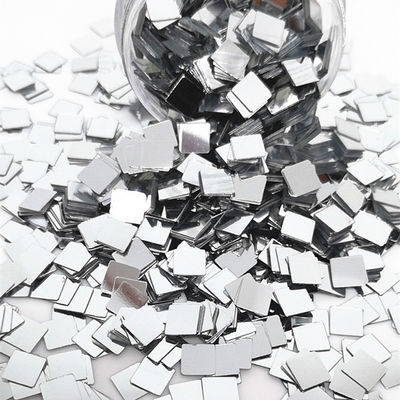 Miles de opciones ofrecidas Espejo Plata Sequins Cuadrados Brillo para Tejido PU Nail Art Art Craft Duffle Bag