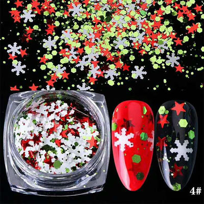 Glitter de Navidad de poliéster Glitter con Chunky mezclado Árbol de nieve en forma de árbol de Navidad Glitter colección