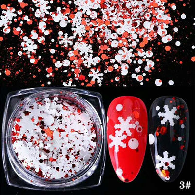 Glitter de Navidad de poliéster Glitter con Chunky mezclado Árbol de nieve en forma de árbol de Navidad Glitter colección