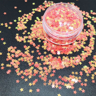 3mm Star Glitter Forma OEM para el Concierto del Evento de la Boda en stock