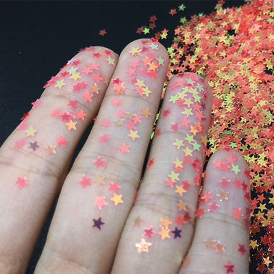 3mm Star Glitter Forma OEM para el Concierto del Evento de la Boda en stock