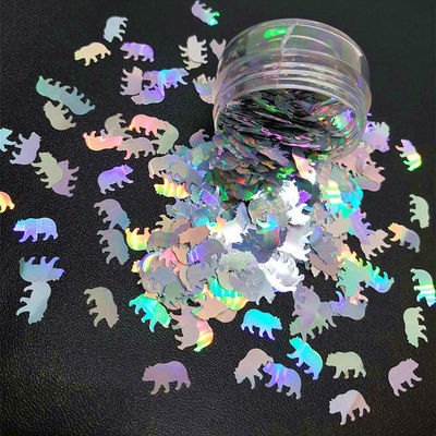Oportunidad de Acción de Gracias Osito Glitter Formas de pato de poliéster en forma de osito brillante con diseño avanzado de poliéster