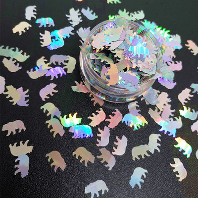 Oportunidad de Acción de Gracias Osito Glitter Formas de pato de poliéster en forma de osito brillante con diseño avanzado de poliéster