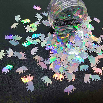Oportunidad de Acción de Gracias Osito Glitter Formas de pato de poliéster en forma de osito brillante con diseño avanzado de poliéster