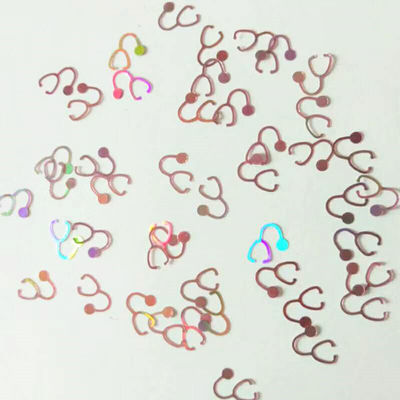 Otros suministros navideños 5 mm Glitter forma de las sequillas de pato para el ambiente festivo